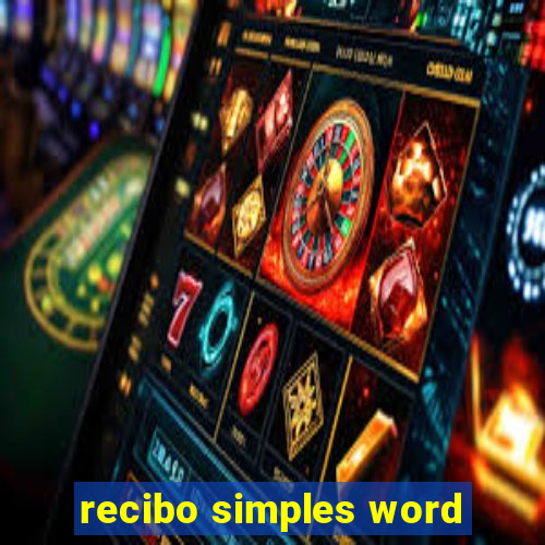 recibo simples word